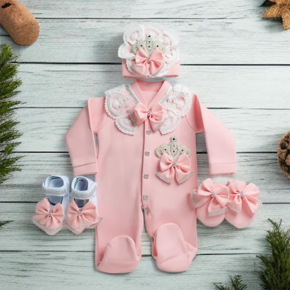 Pearl Crown Ensemble Romper Set