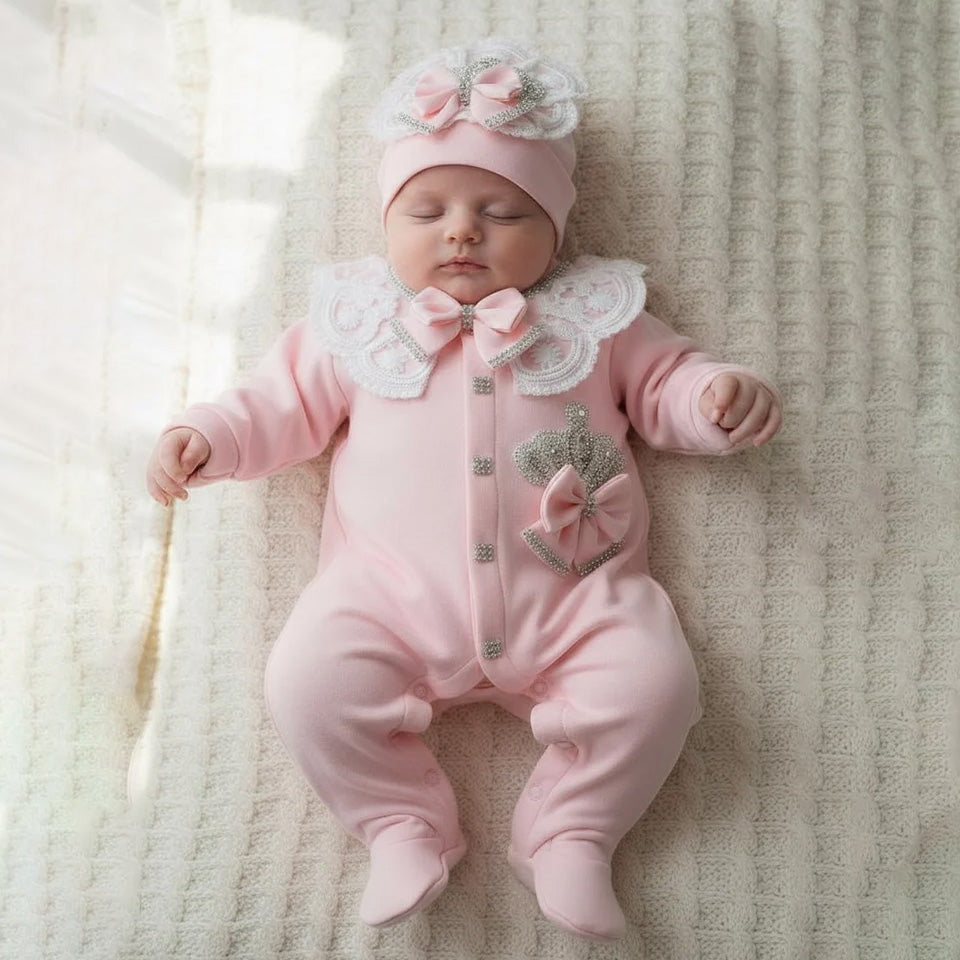 Pearl Crown Ensemble Romper Set