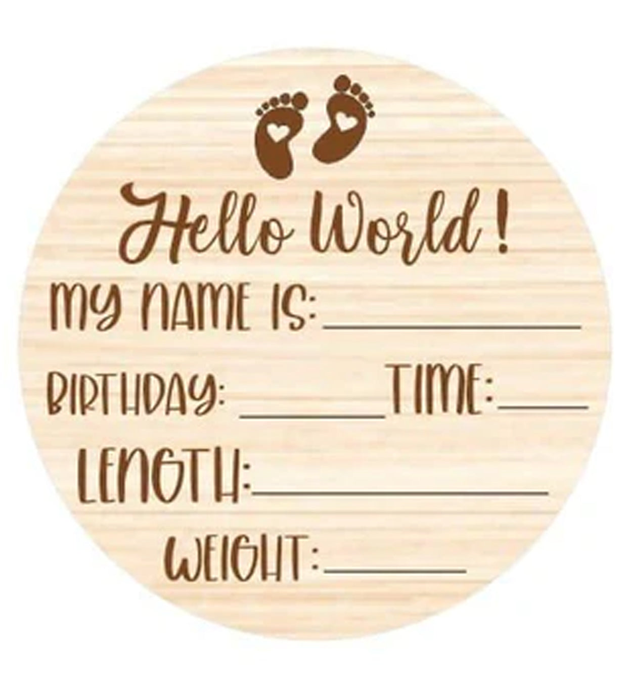 Hello World Plaque