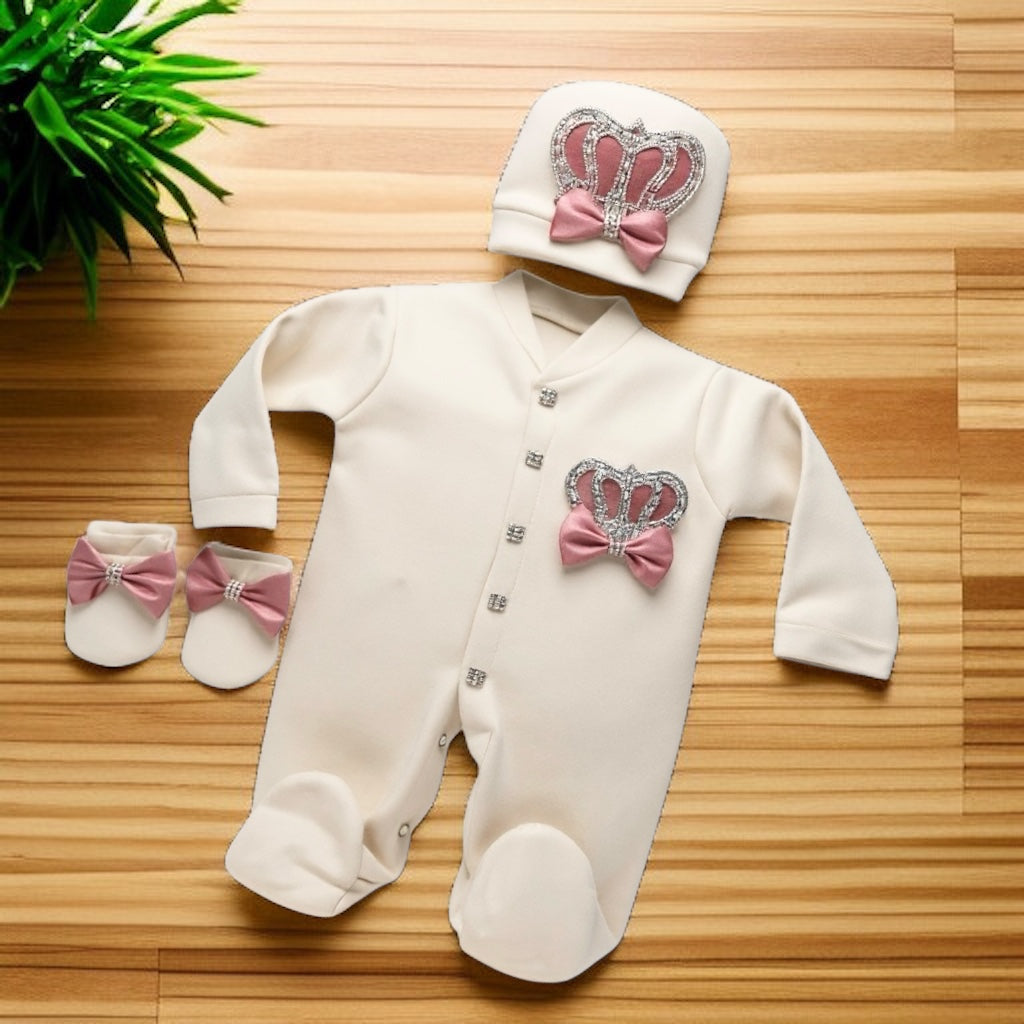 Royal Crown Romper Set