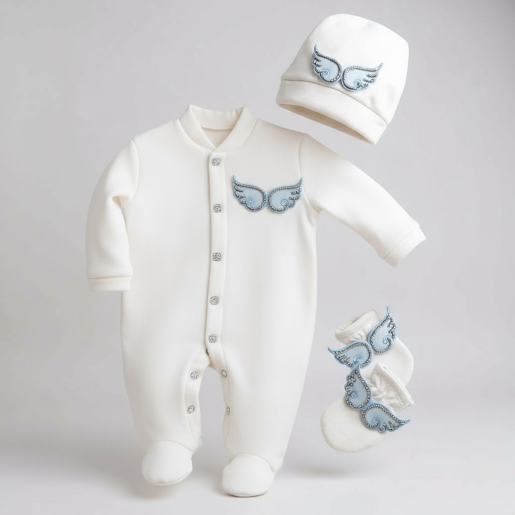 Celeste Sky Blue Wings Welcome Set