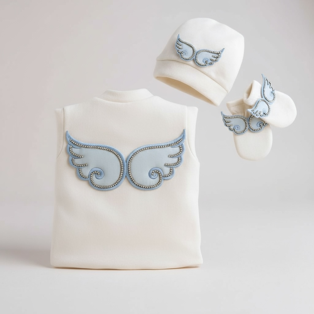 Celeste Sky Blue Wings Welcome Set