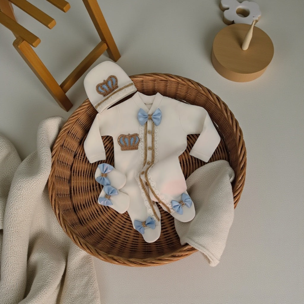 Crown Luxe Romper Set