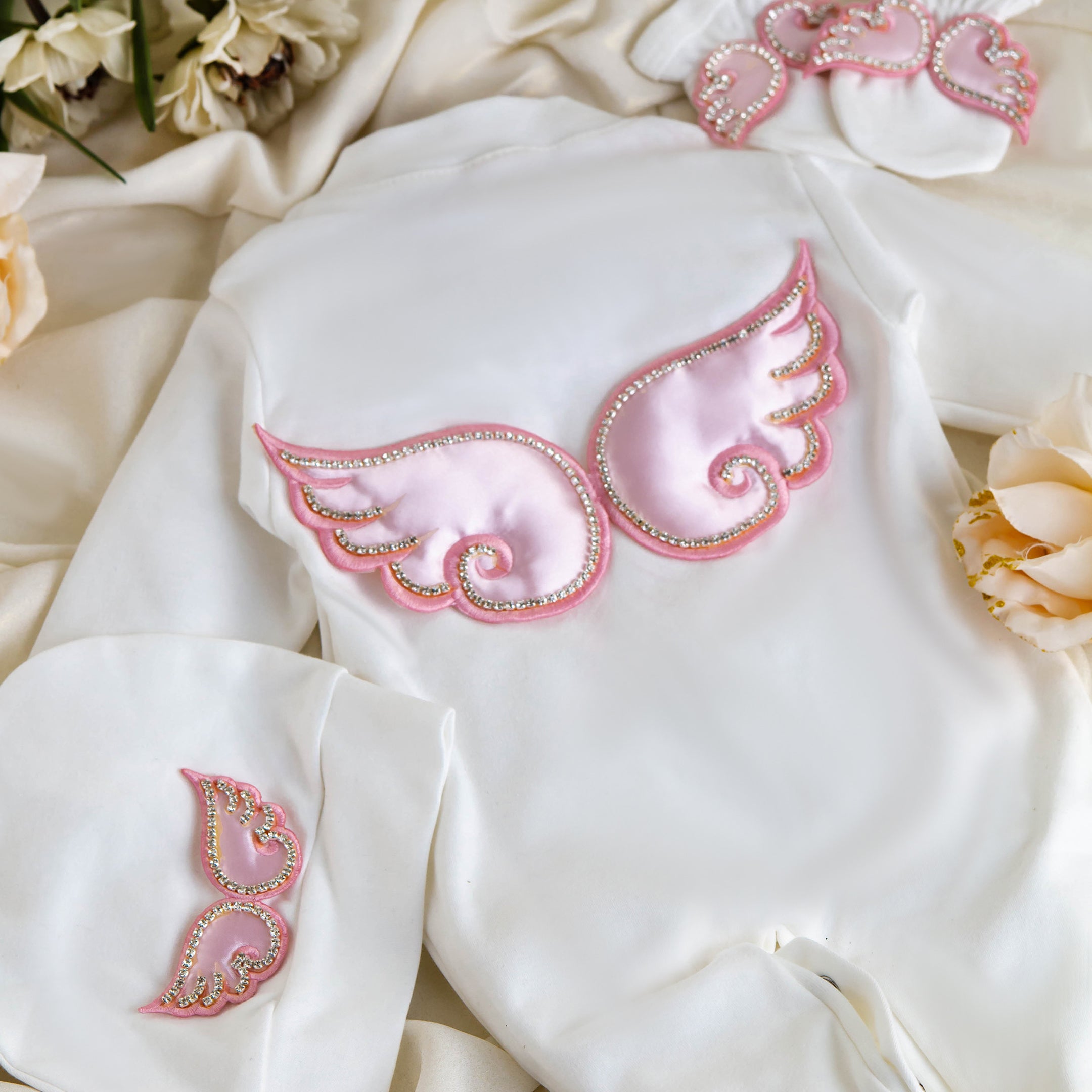 Jewel Wings Romper Pink Summer