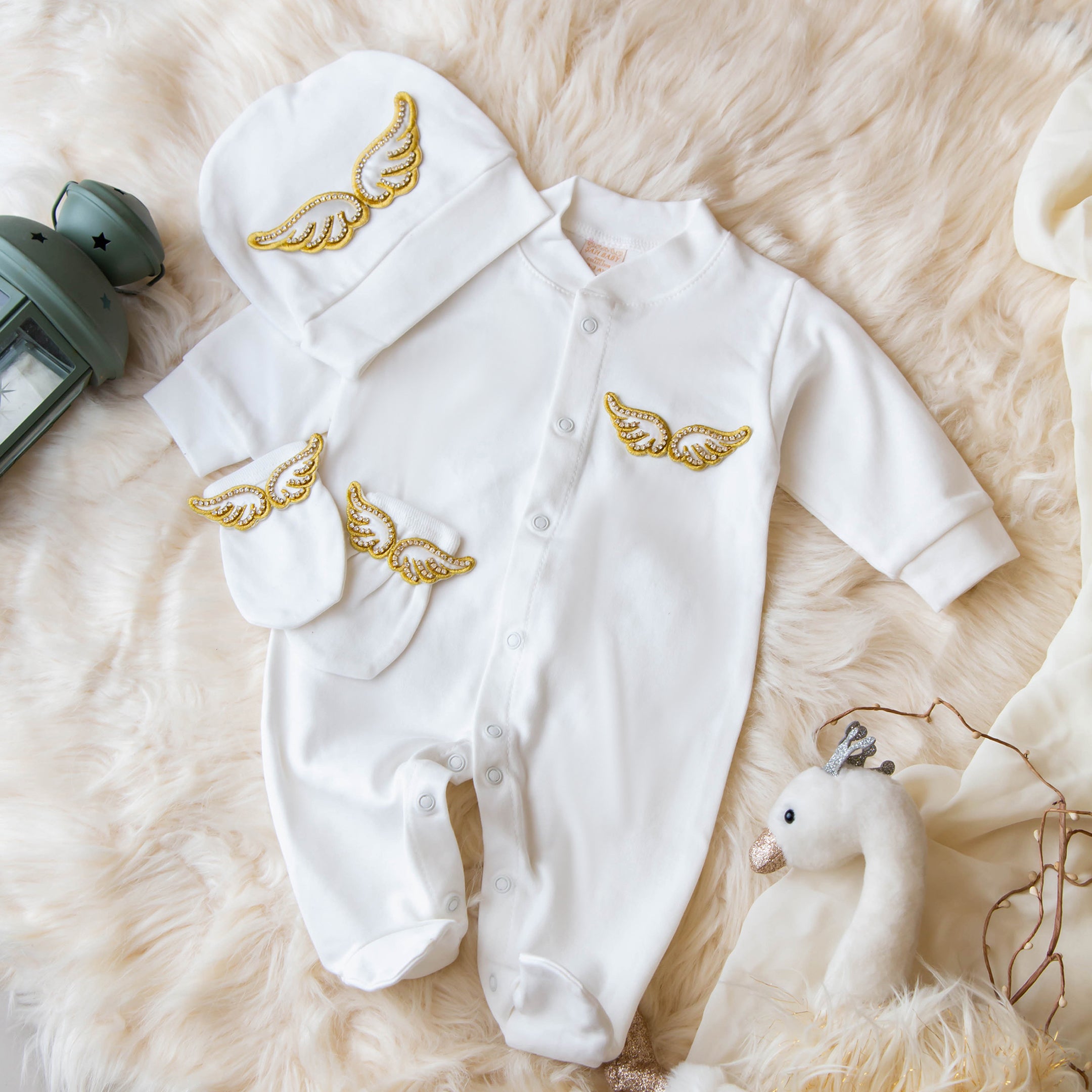 Golden Halo Wings Romper Winter