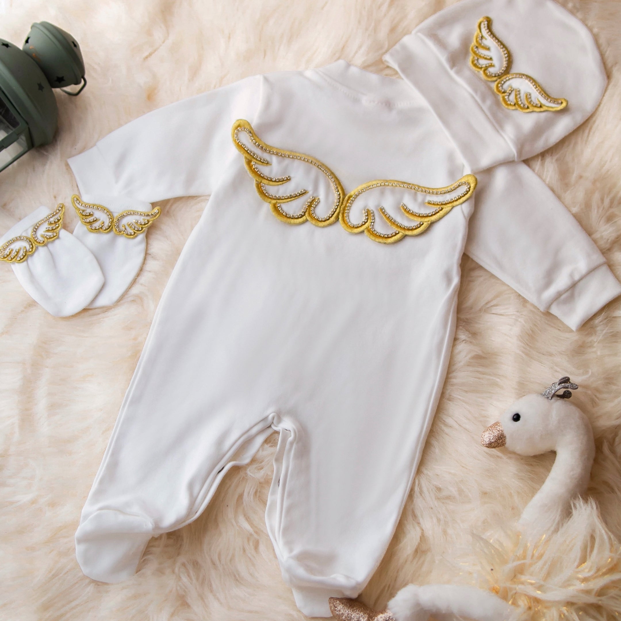 Golden Halo Wings Romper Summer